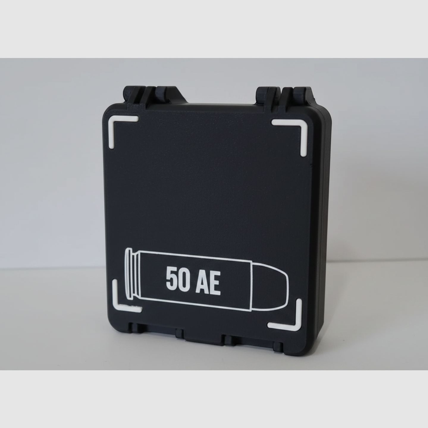 Filamelt ammunition box / 50 AE / 'folding / latch cover' / cartridge box, ammo box