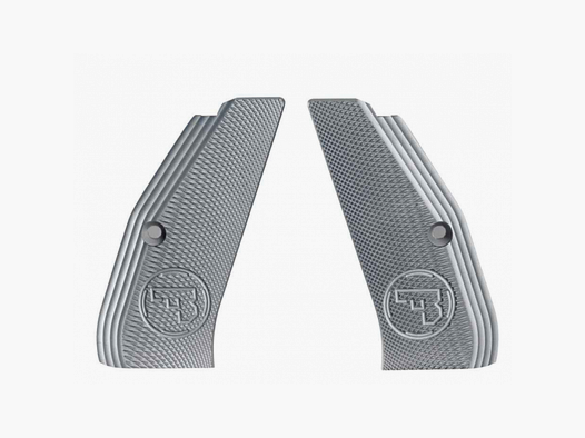 Plaques de poignée CZ TS & SP-01 aluminium argent 1 paire courte