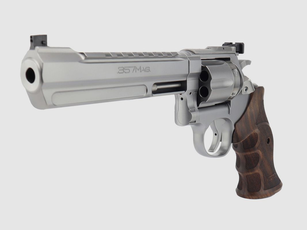 Spohr 286 Competition Stainless 6" Revolver z wymiennym bębnem wyprodukowany w Niemczech 6 calowy rewolwer sportowy