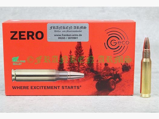 GECO Zero .308 Win. 136gr. 8,8g 20 pièces Prix dégressifs