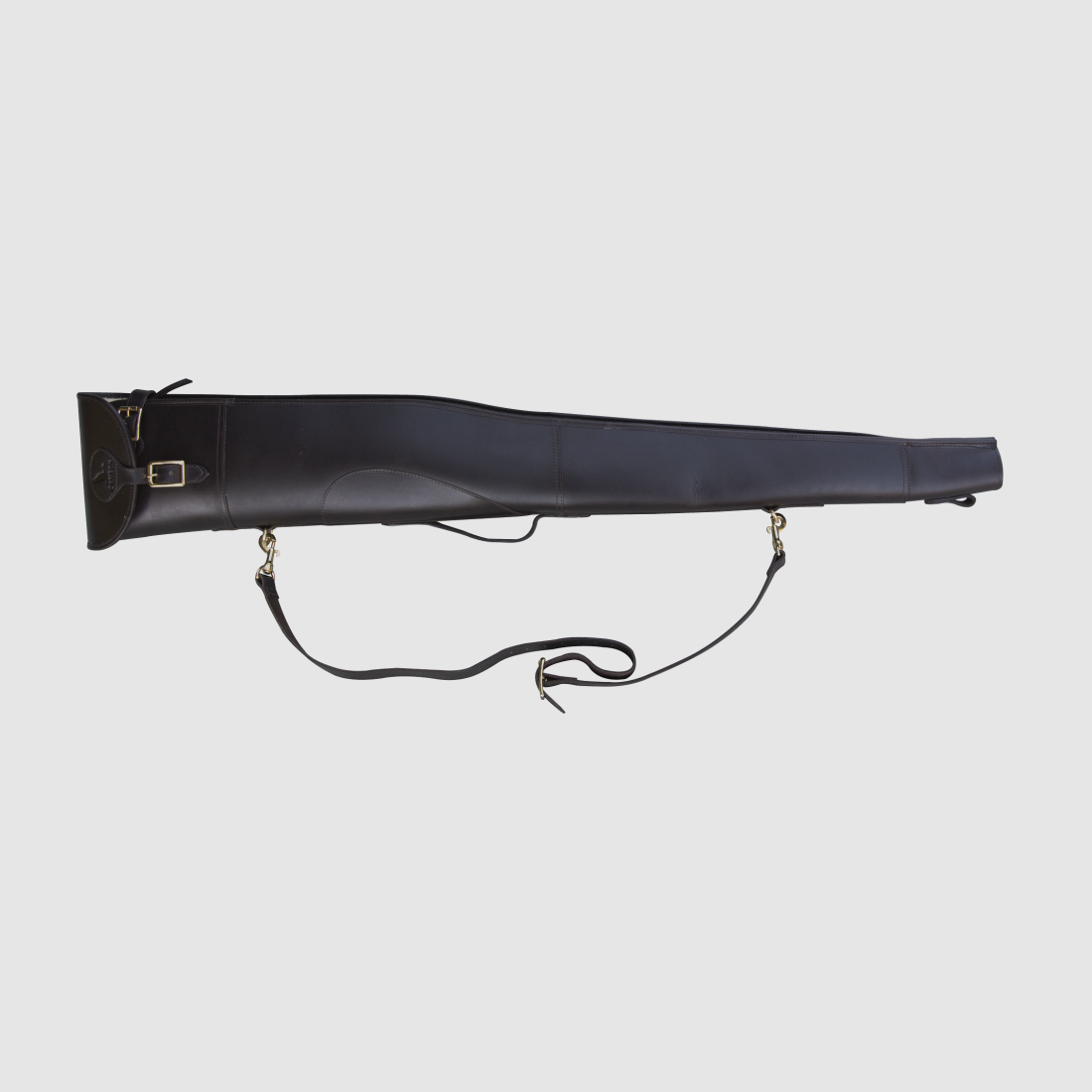Canard Foderal Gevær Dakota Læder | Mørkebrun | 120cm