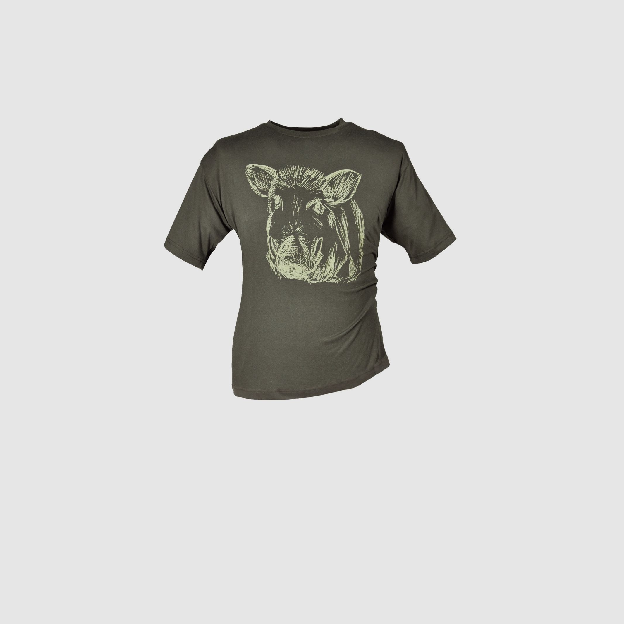 Kinder T-Shirt Keilerkopf oliv