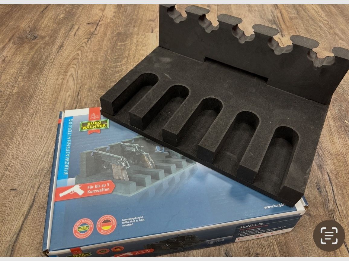 Kurzwaffenhalterung Burgwächter für 5 Kurzwaffen Neuwertig