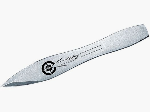 Wurfmesser, rostfrei, 22cm, Lederscheide,