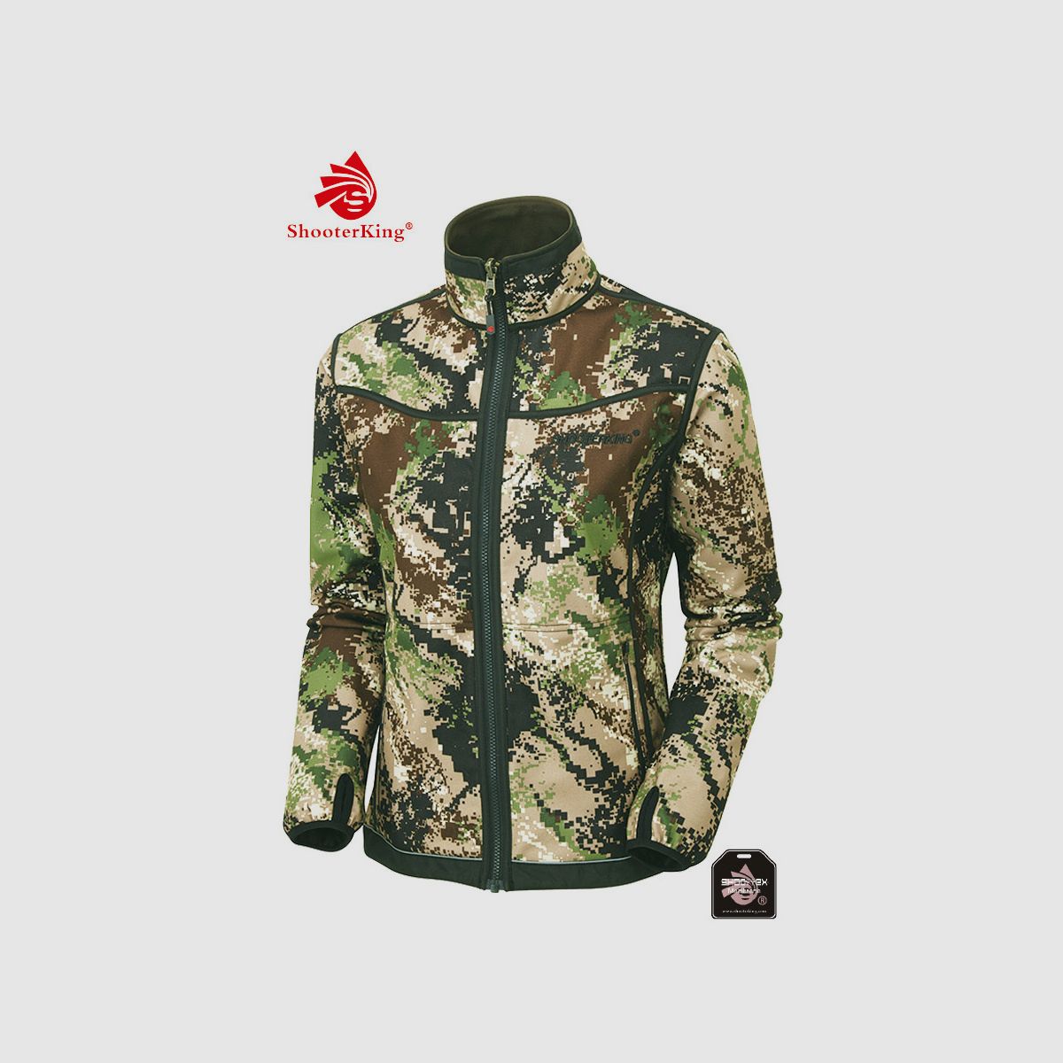 SHOOTERKING Digitex Softshell Damen Grün Braun