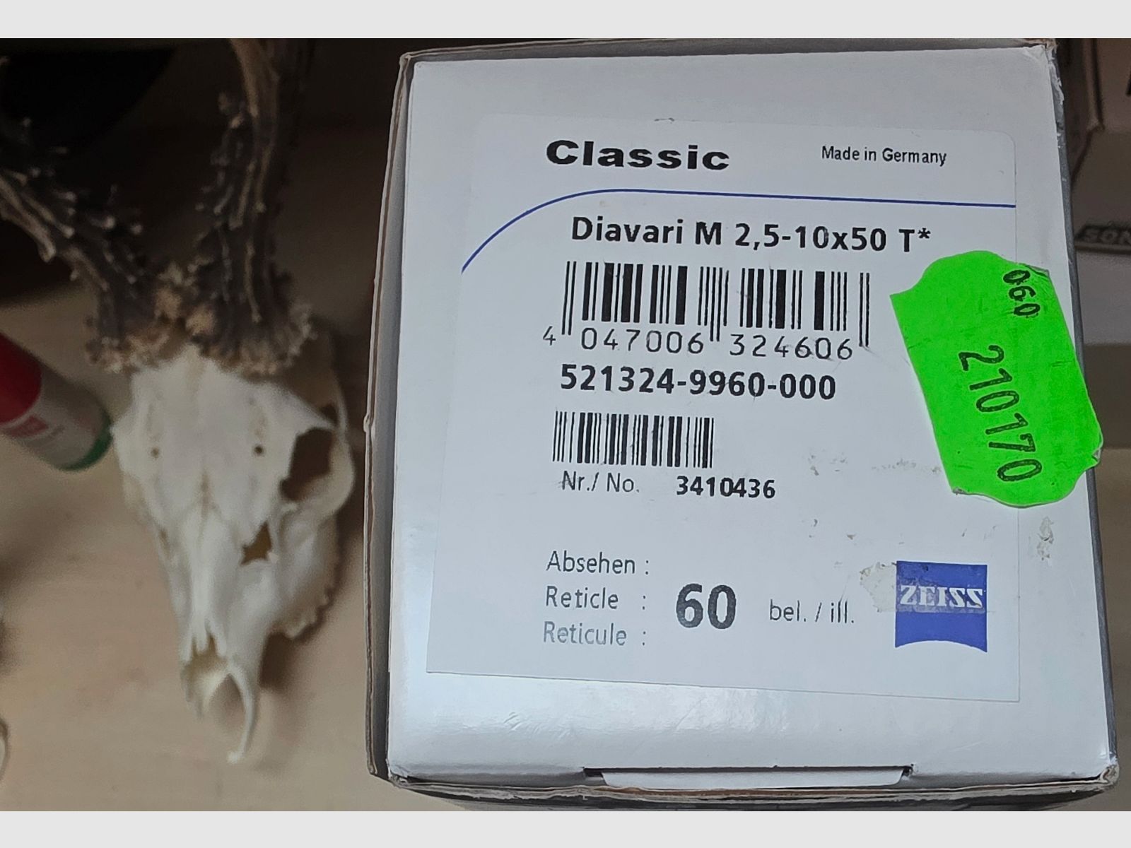 Weihrauch HW 66 TH (.17 HMR) with Zeiss Classic Diavari M 2.5–10x50 T*