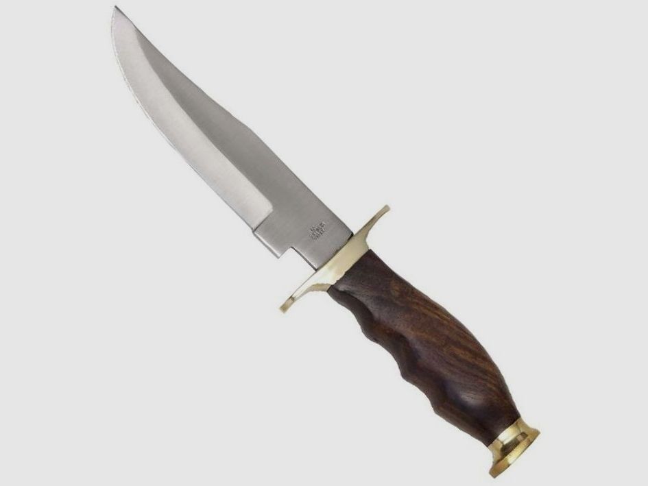 Travel knife wooden handle