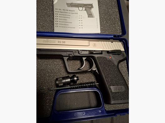 Röhm RG 96 Nickel 9mm P.A.K.  PTB 699  "NEU"