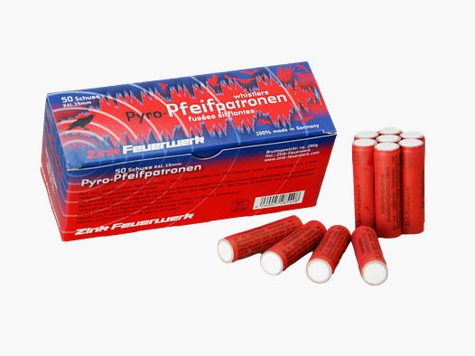Zink Firework Whistle Cartridges 50 pcs. 15 mm