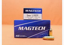 Magtech cartridge 9mm Luger Magtech 124grs FMJ/FMC (9B) VE 50 cartridges/ 8.03g full metal jacket