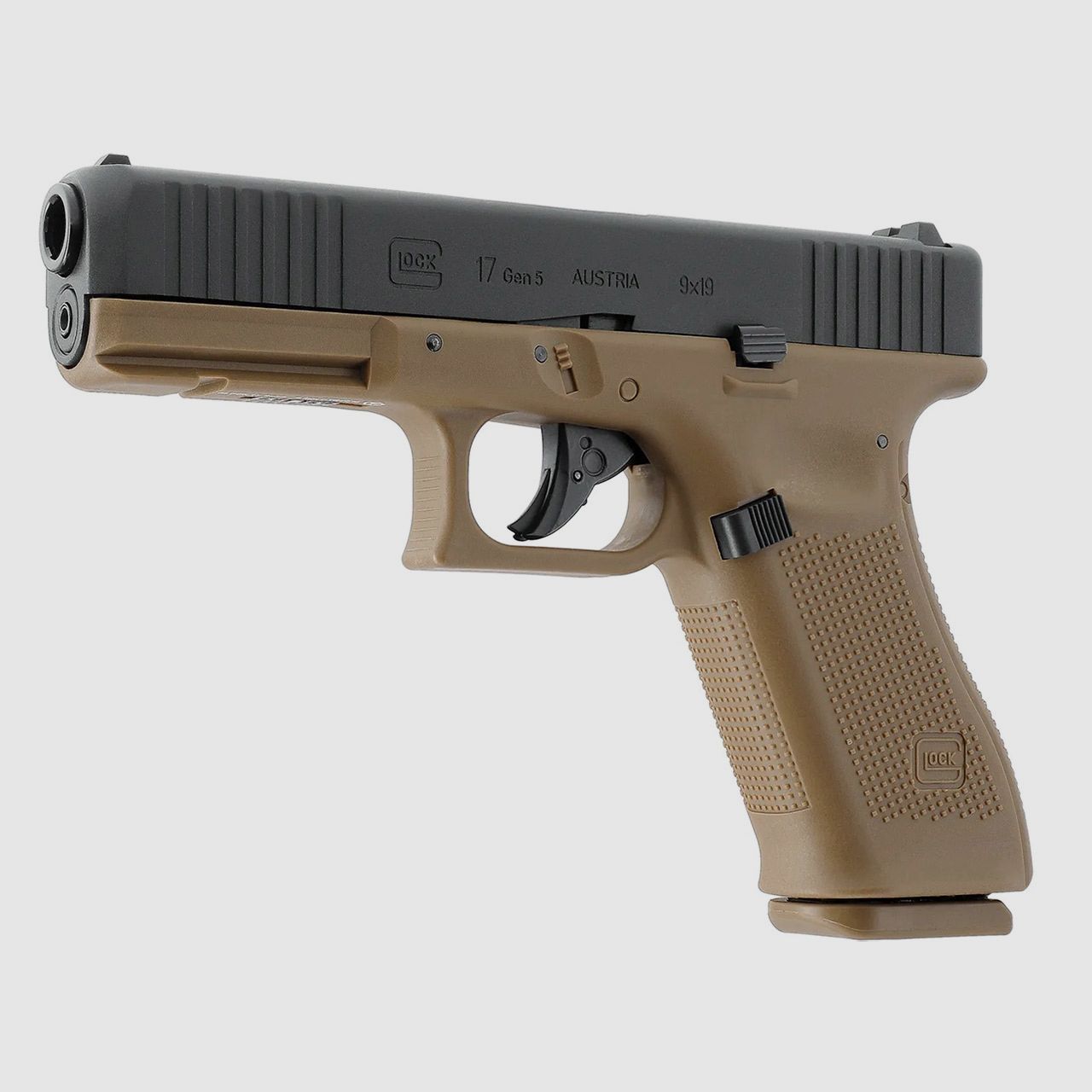 CO2 Pistole Glock 17 Gen5 Coyote Blow Back Metallschlitten Kaliber 4,5 mm BB (P18)