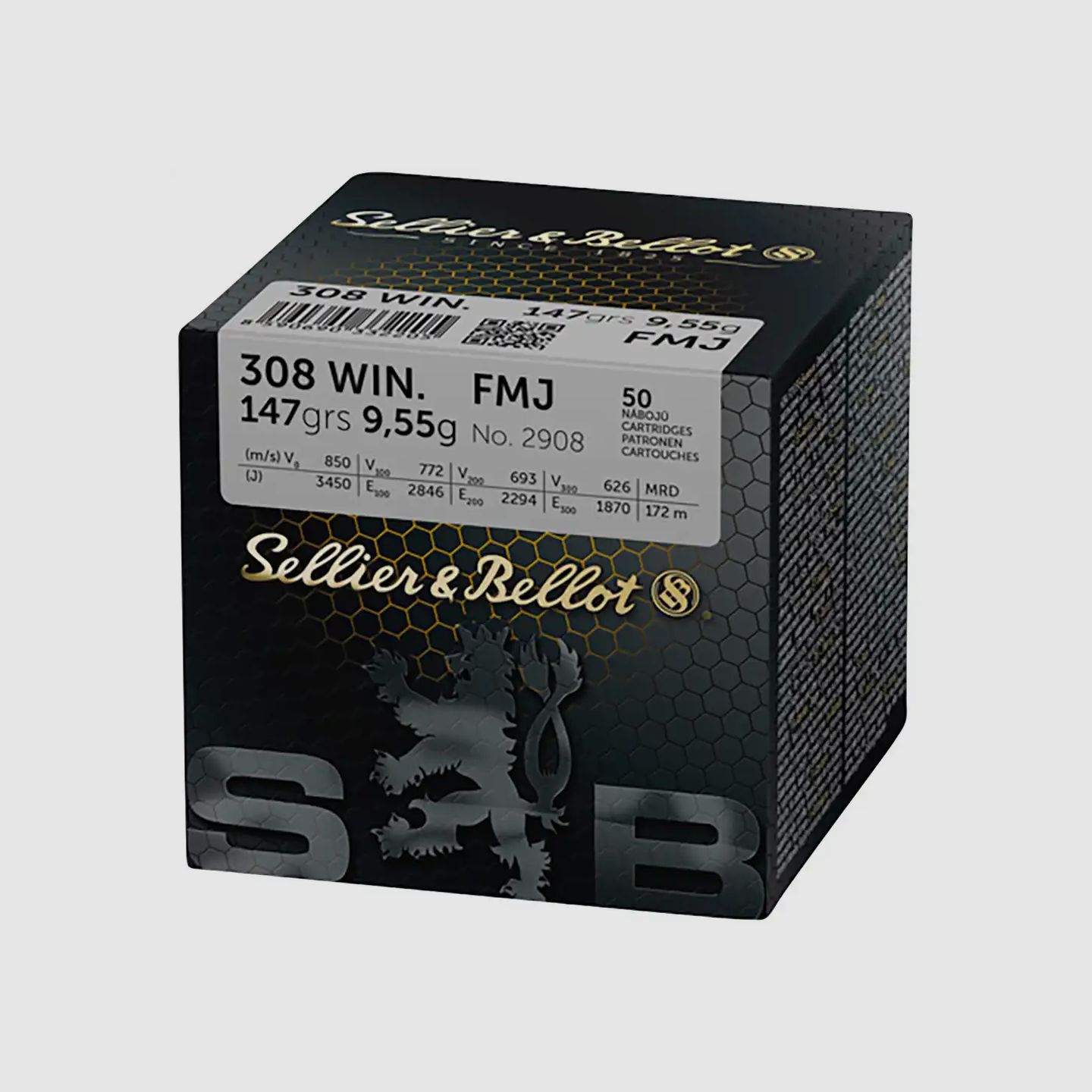 Sellier & Bellot FMJ - .308 Win. - 147 grs.