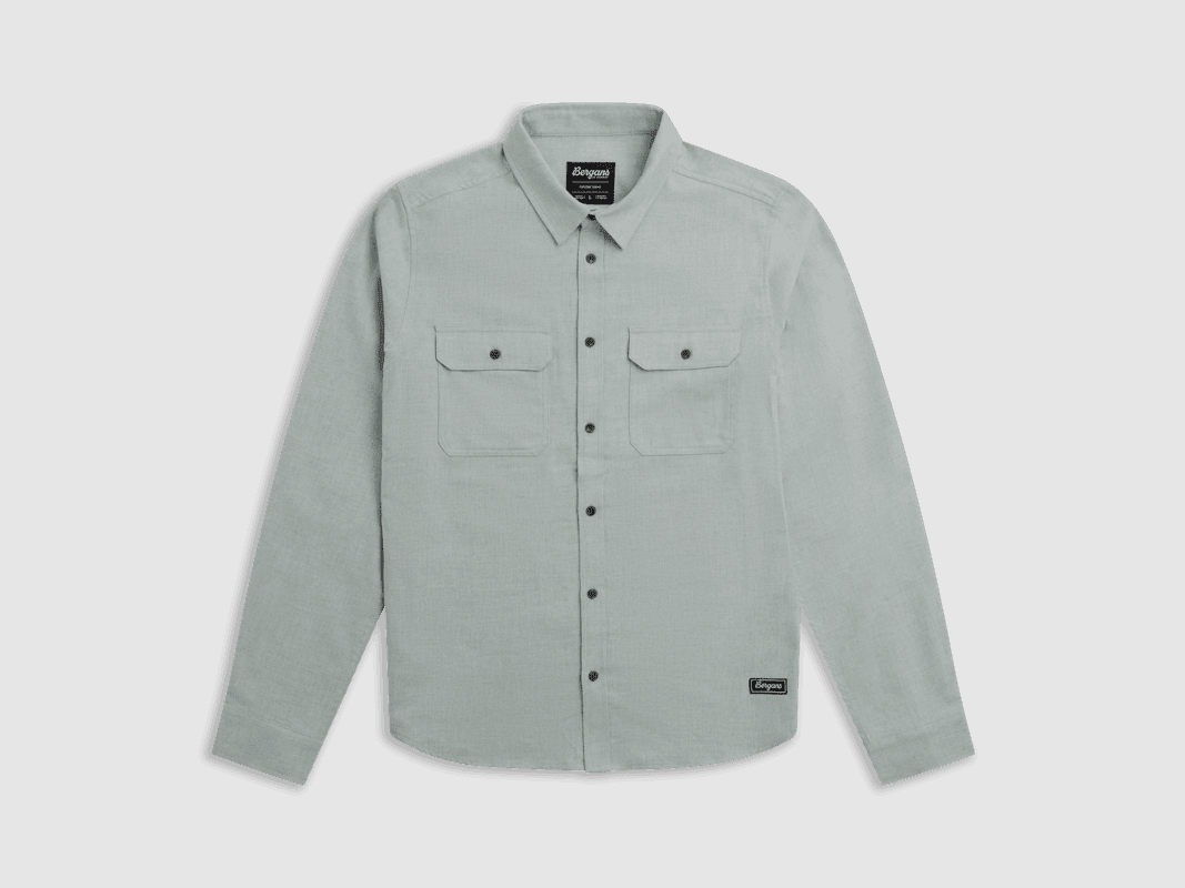 Bergans Nordmarka Flanellen Hemd Heren Dried Sage XL
