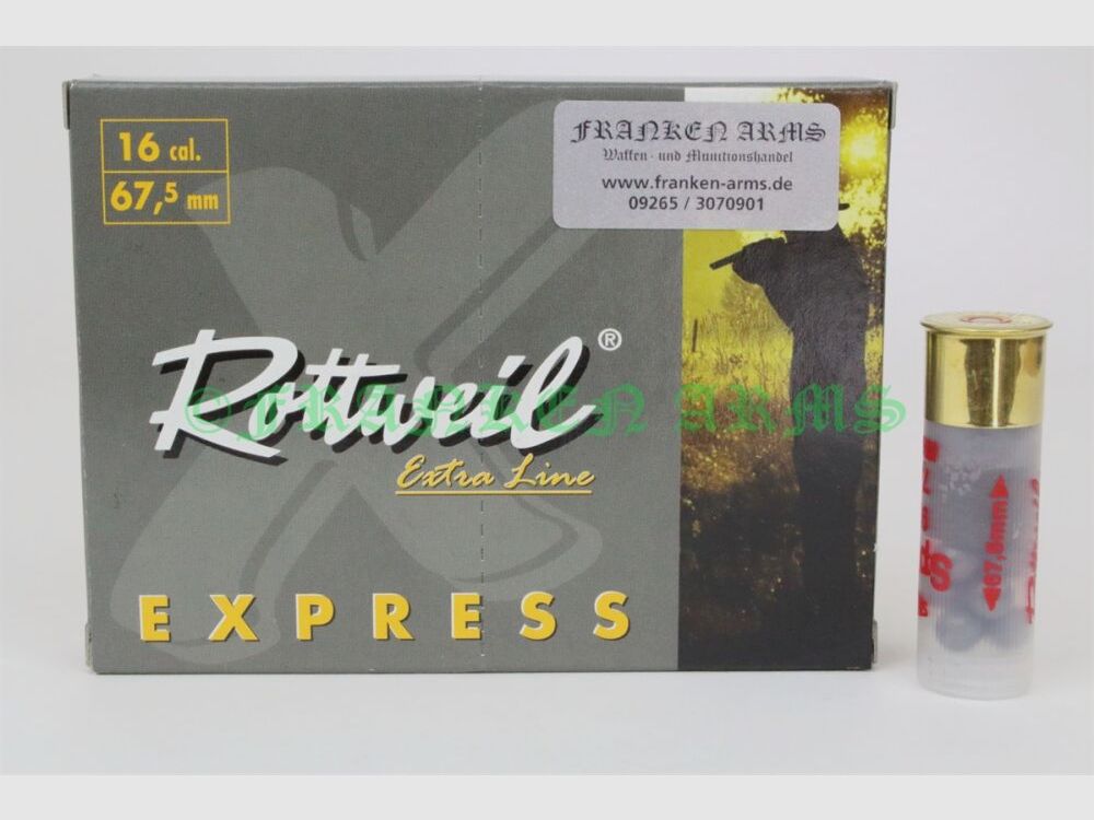Rottweil Express 16/67,5 7,4mm 10 pièces prix de gros