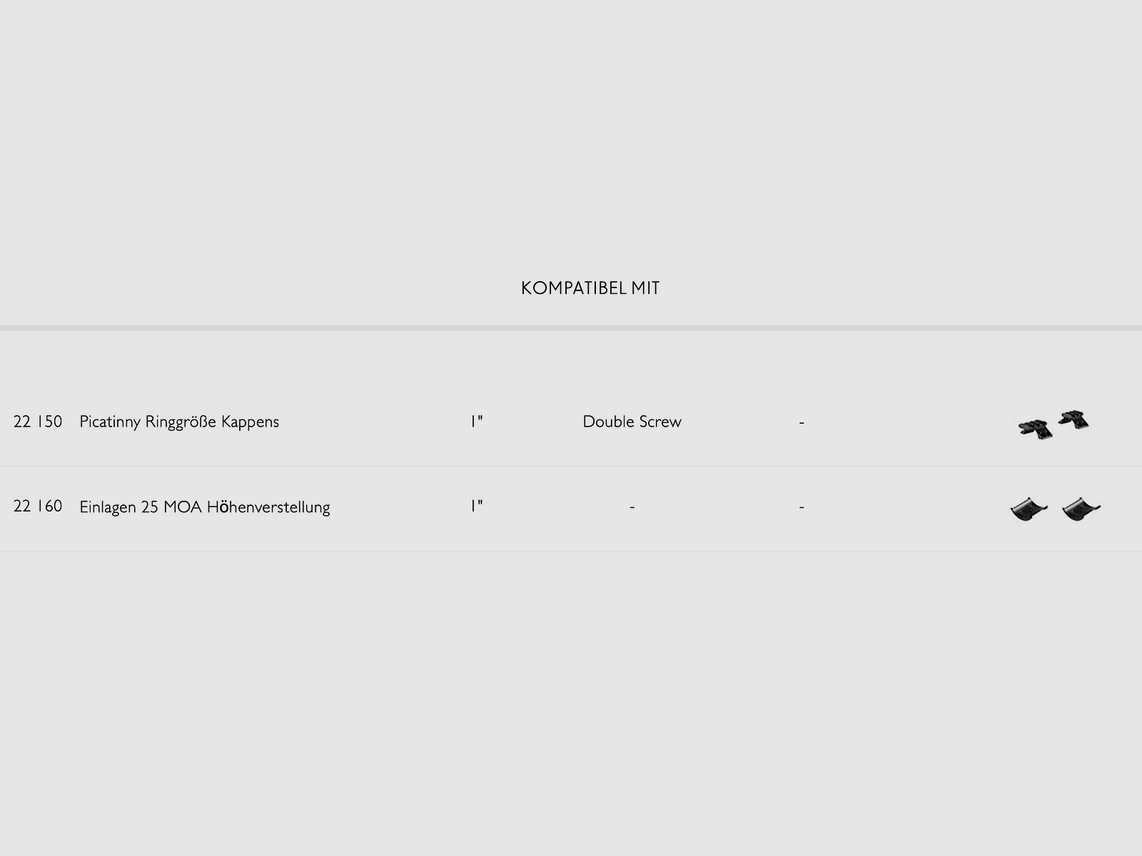 HAWKE 22100 25,4mm Ringmontage Montage für 9-11mm Schiene Zielfernrohr-Halterung NIEDRIG