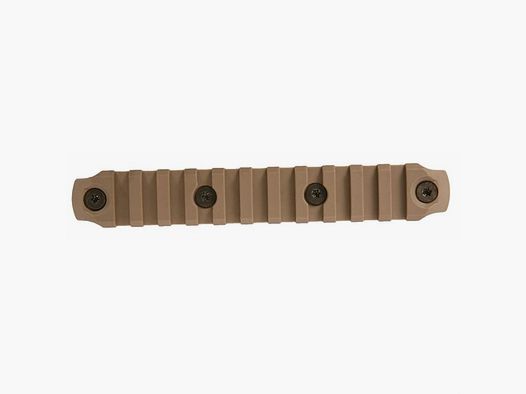 BRAVO COMPANY SECTIONS FLAT DARK EARTH BRAVO COMPANY KEYMOD PICATINNY NYLON RAIL SECTION 5.5 INCH FDE