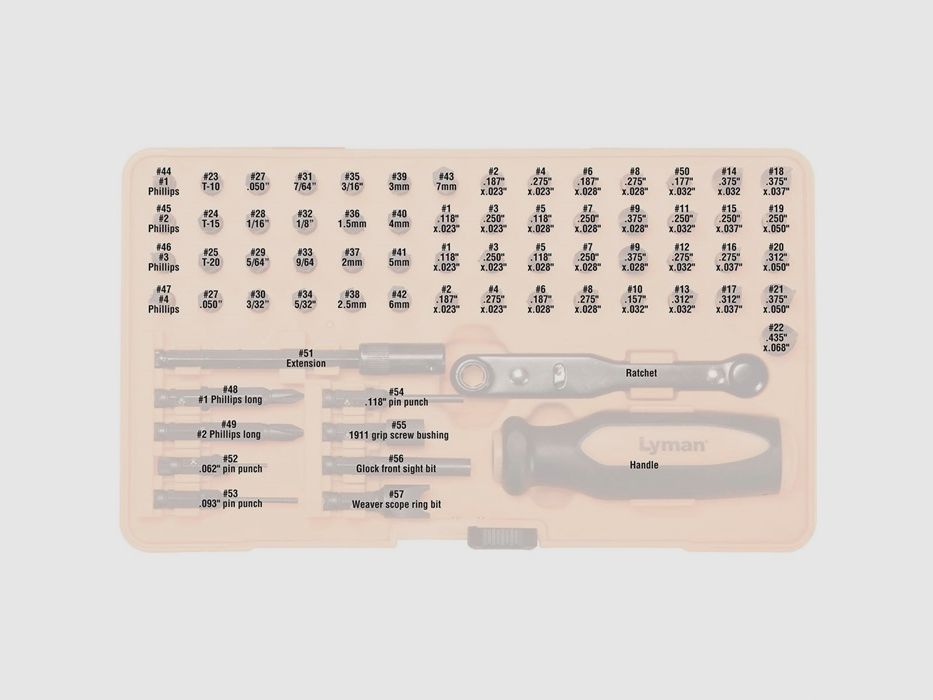 LYMAN MASTER GUNSMITH TOOL KIT 68 PIÈCES, image 3 sur 8