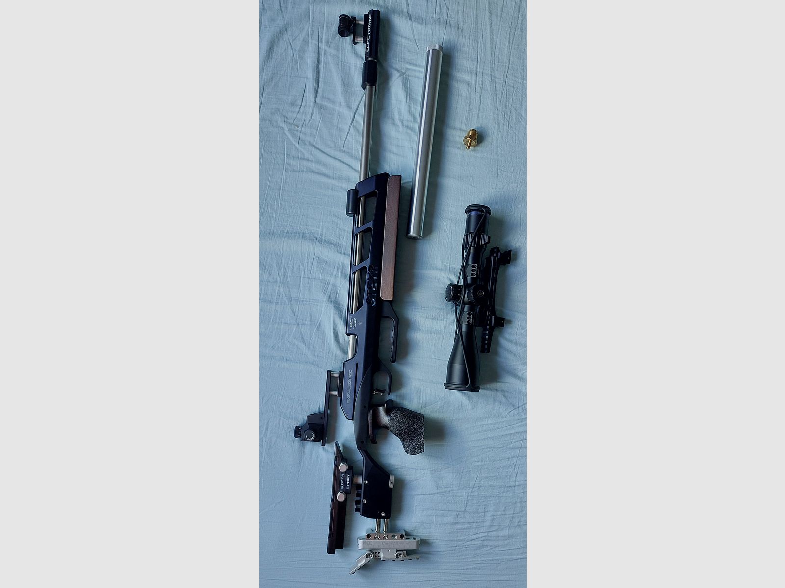 Steyr Match Luftgewehr Challenge E rechts Schütze Griff Gr. M, ZF Vector Optik Taurus Gen2, VB 3000€