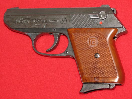 RÖHM Schreckschuss - Pistole, eine RÖHM RG 9 mit der PTB 232, Bitte ansehen