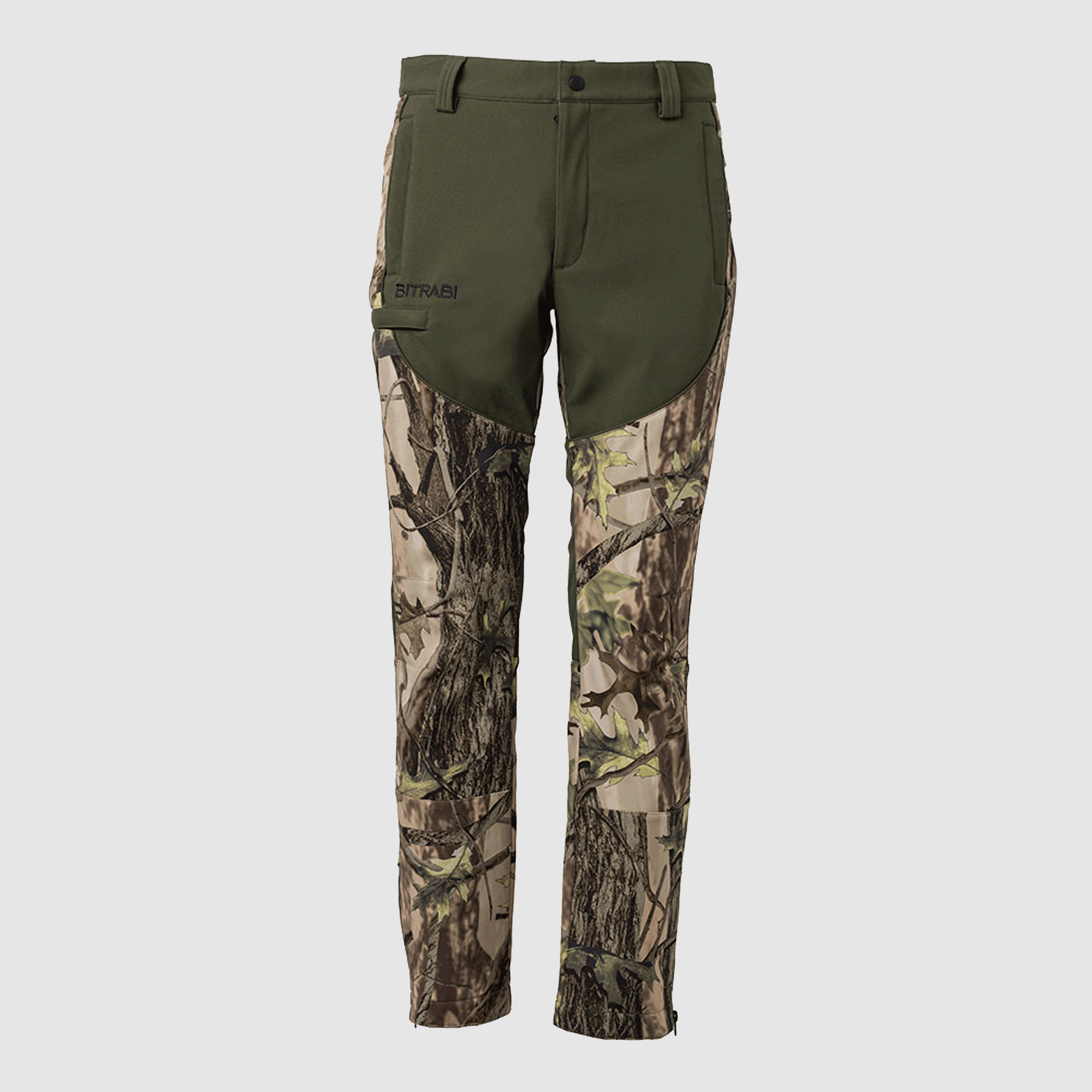 PANTS – MEN – BITRABI – TIGER SOFTSHELL GREEN/CAMO, image 1 of 5