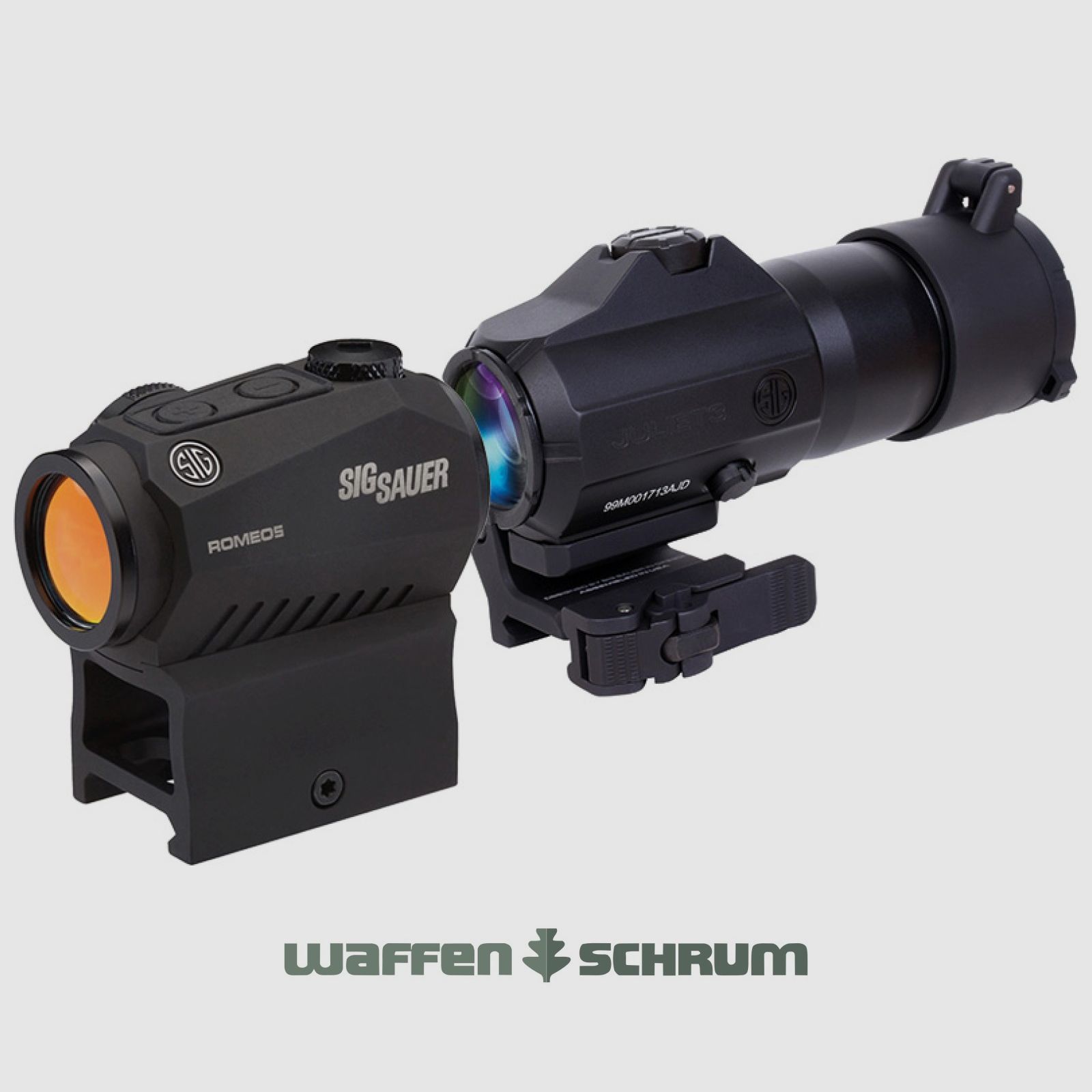 SIG-Sauer ROMEO5 + JULIET3 Magnifier Set 2 MOA - 3x24mm