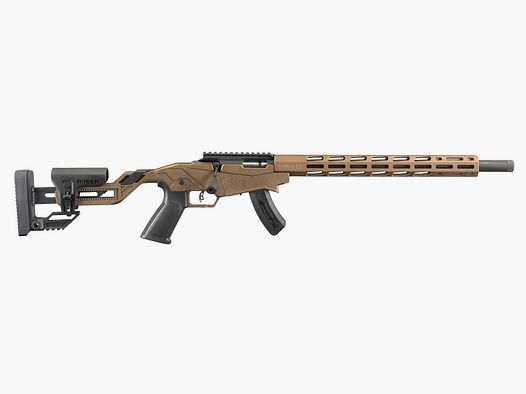 RUGER PRECISION RIMFIRE .22 LR 18"/46CM 1/2"-28 BURNT BRONZE CERAKOTE