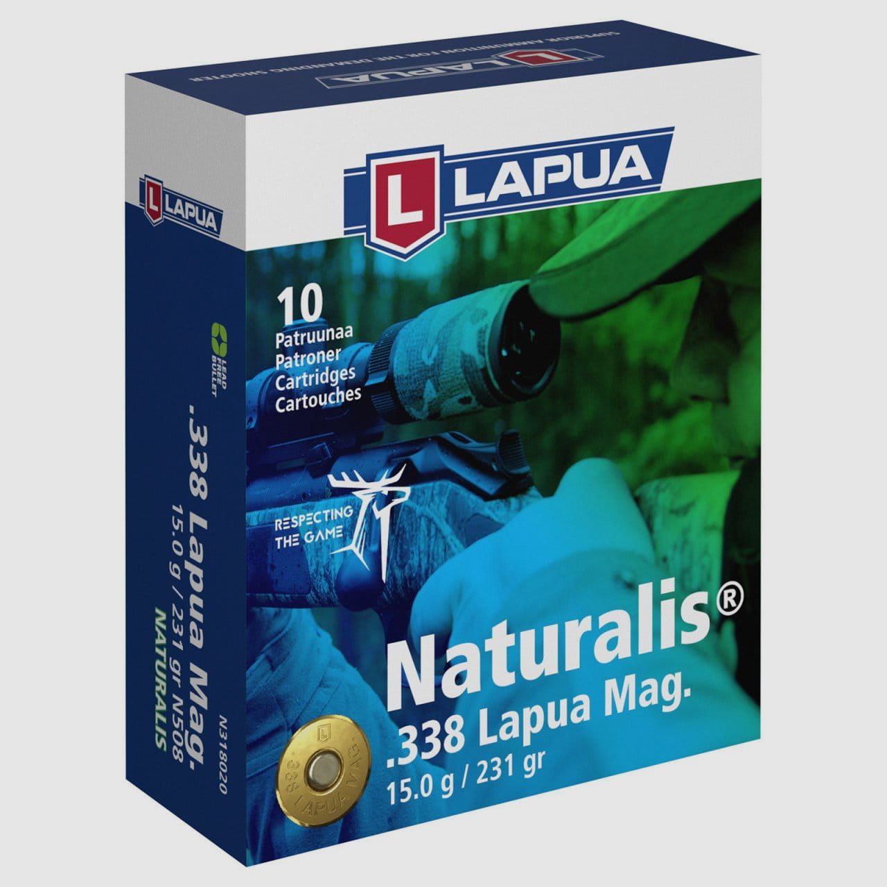 Lapua .338 LapuaMag Naturalis 231 gr. 10 Stk.