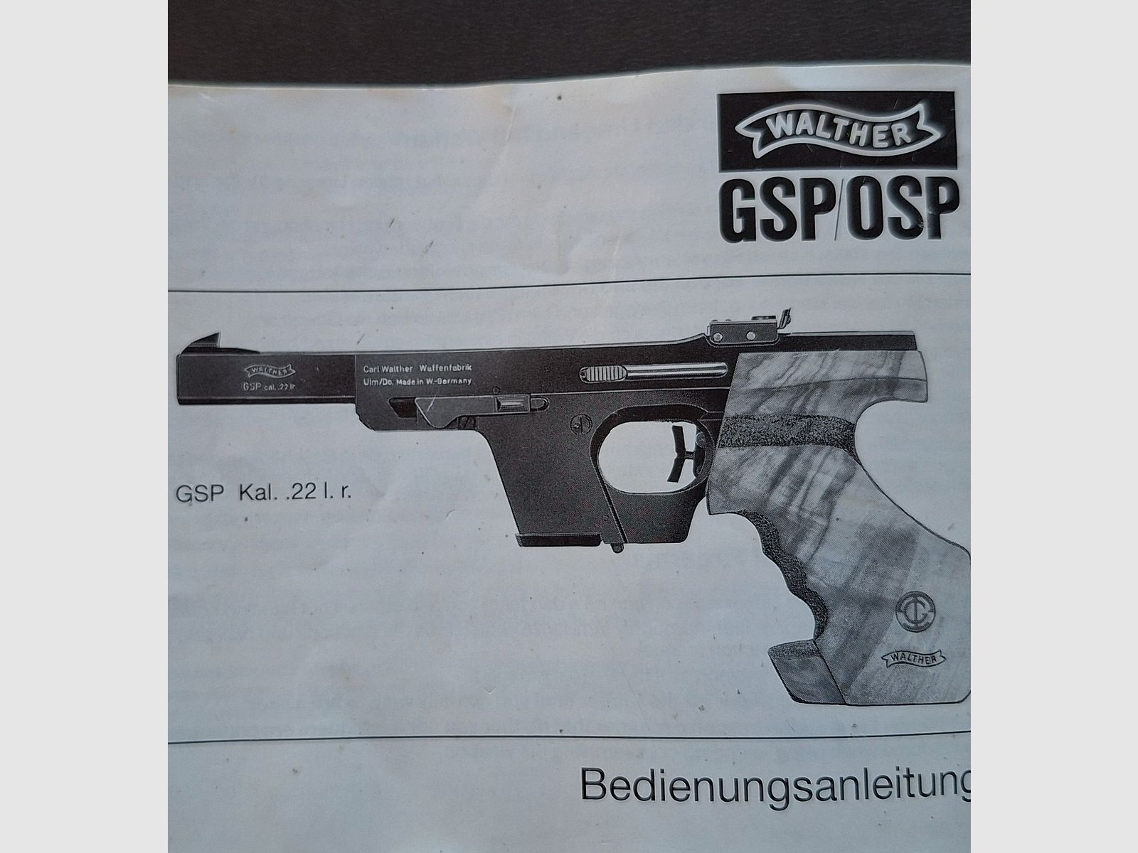 Sportpistole Walter GSP Kal. .22 kz