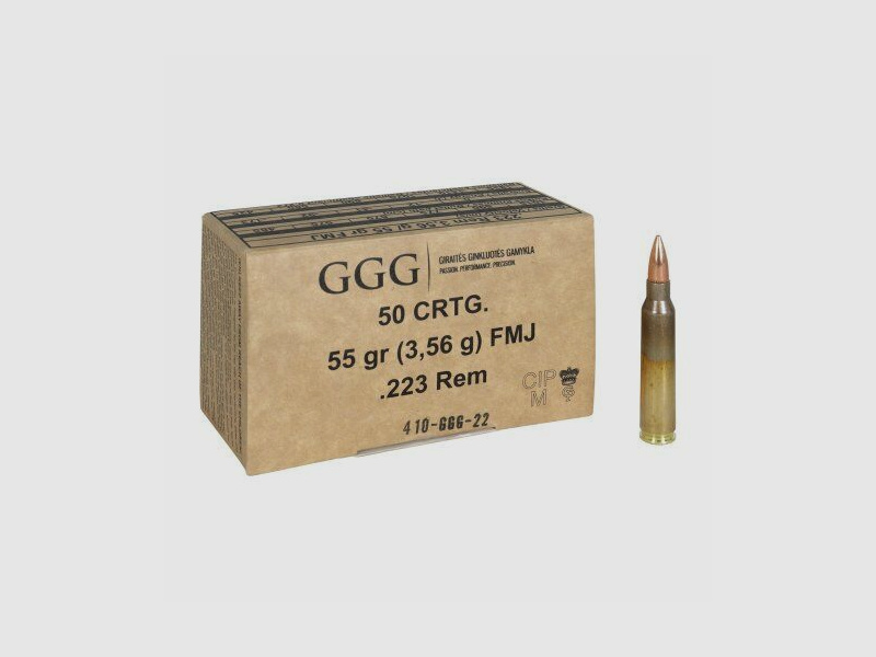 GGG .223 Rem FMJ 55 grs.