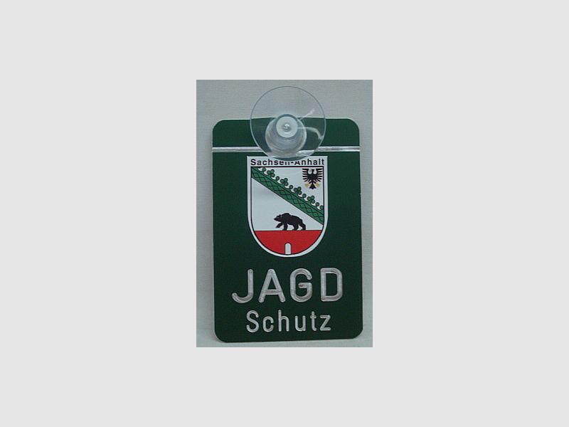 Autoschild Jagdschutz - Sachsen-Anhalt