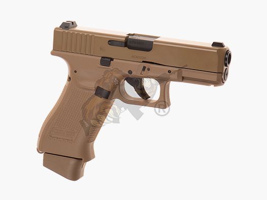 Glock 19X -  Metal Slide, Co2 GBB 6mm BB - Coyote - UMAREX