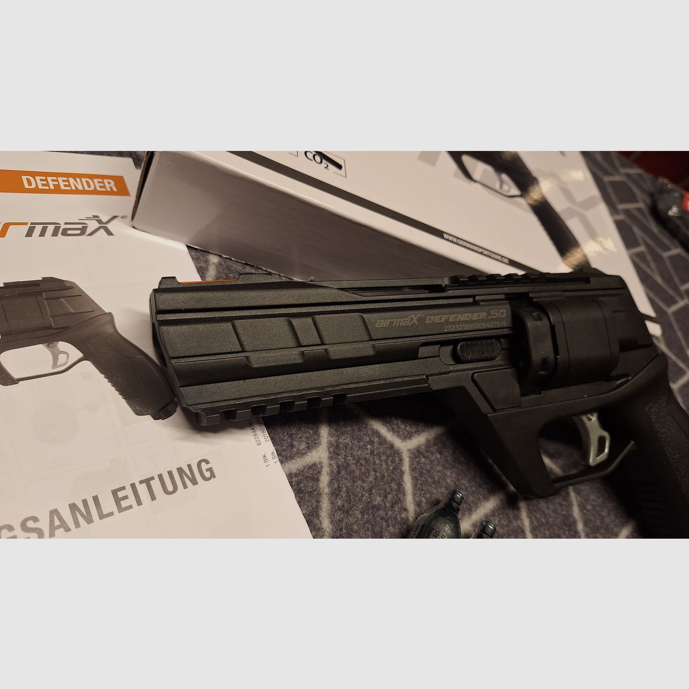 AirmaX Defender Co2-Revolver cal .50 Defense