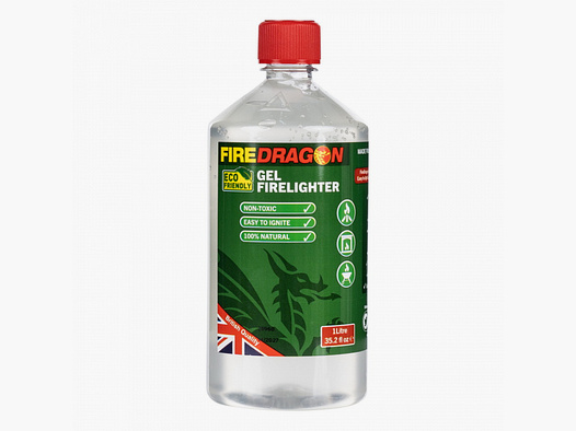 BCB Fire dragon Brennstoff Gel 1 Liter - umweltfreundlich - bei jedem Wetter - für Grill und Kocher