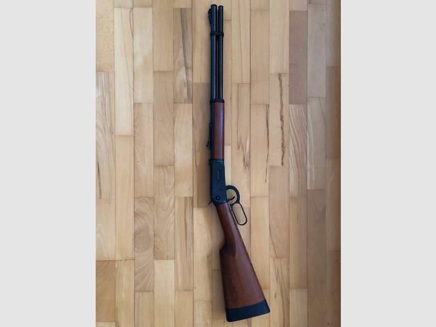 Umarex Cowboy Rifle 88g Co2 GEWEHR inkl. Magazin + 88g CO2 Patrone + eine Dose Munition schwarz braun SET