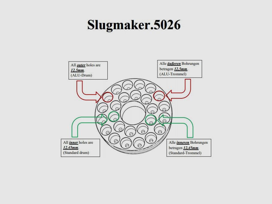 Slugmaker 50.26 | HDR50 | DIY Hotglue Kogels | NIEUWE VERSIE 12,45 en 12,5D