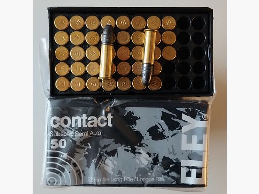 .text>.22lr Eley Contact Subsonic Semi Auto 490 Patronen