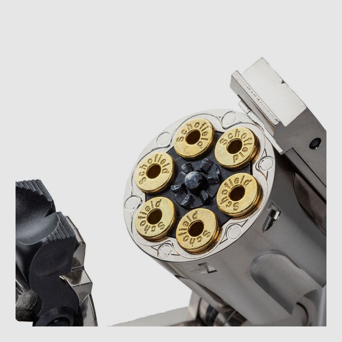 ASG Schofield Revolver CO2 6 pouces 4,5mm Diabolo / Argent et Ivoire