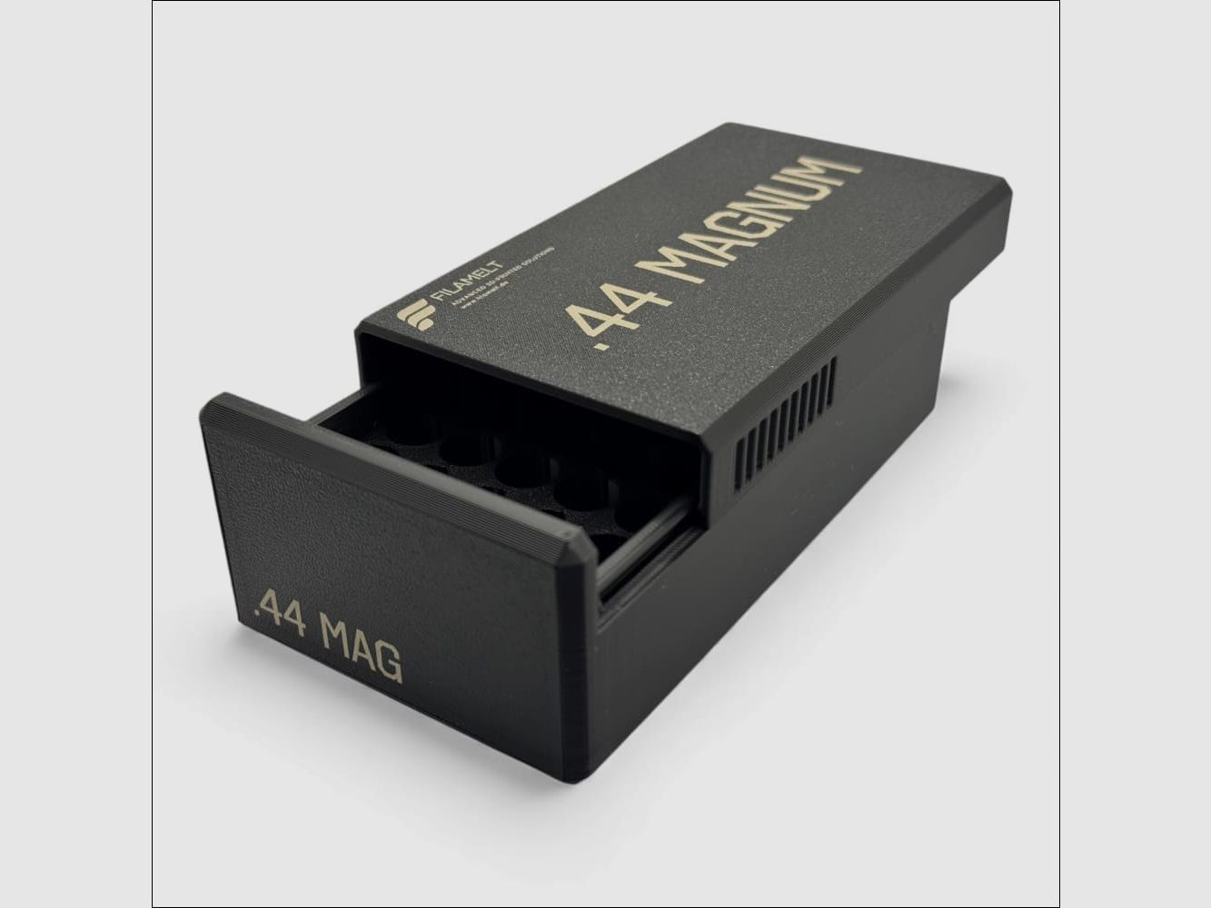 Filamelt Munitionsbox / .44 Magnum / ‘Schiebedeckel’ / Patronenbox, Ammo Box