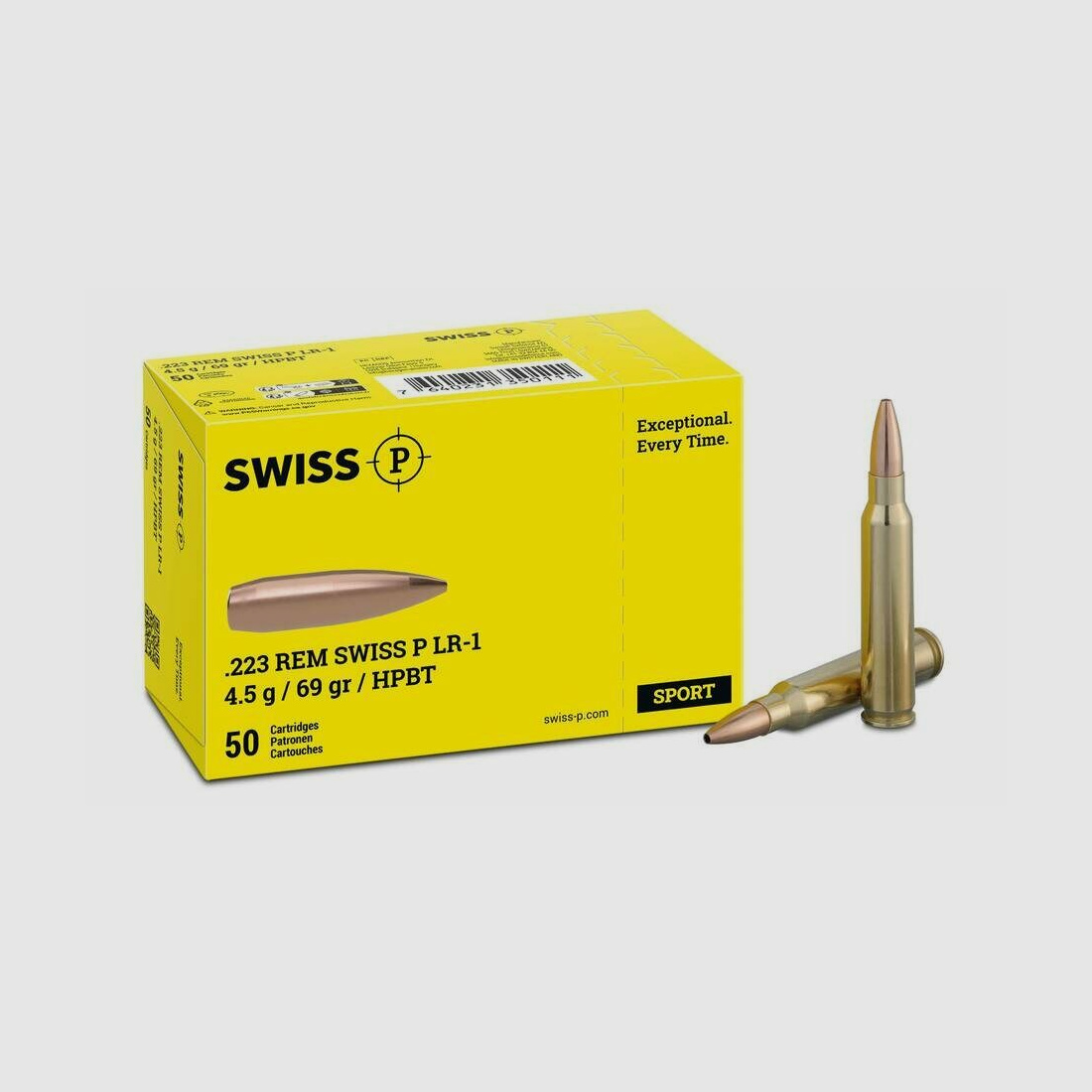 SWISS P .223 Rem HPBT 69grs / 4,5g