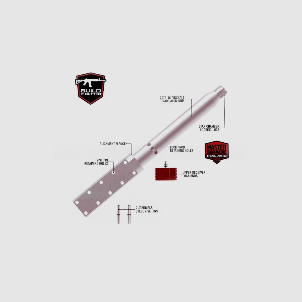 REAL AVID AVAR15LLVB Lug-Lok™ Vise Block, zdjęcie 3 z 3