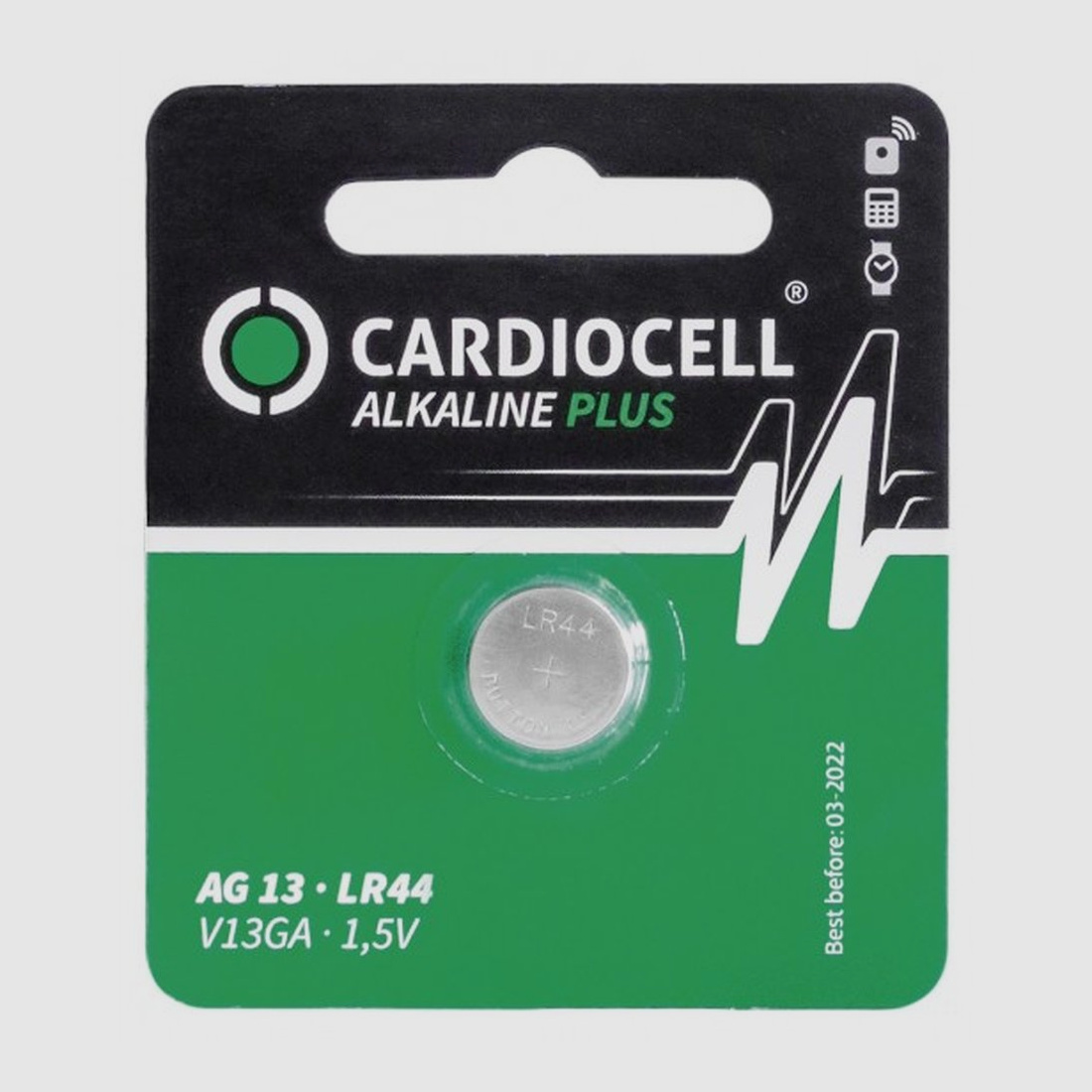 Cardiocell LR44 Plus (V13GA/A76) in 1er-Blister
