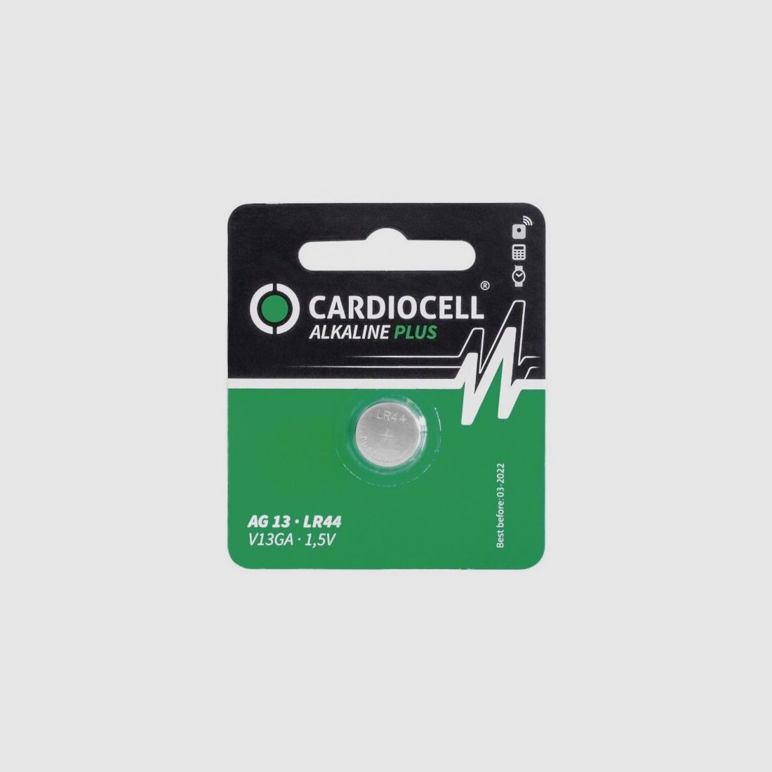 Cardiocell LR44 Plus (V13GA/A76) in 1er-Blister