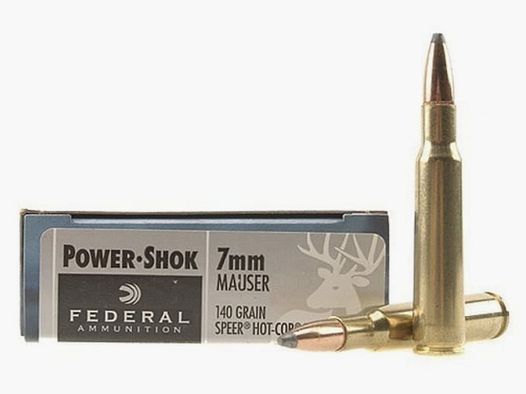 Federal Power-Shok 7mm Mauser 140GR JSP 20 cartouches
