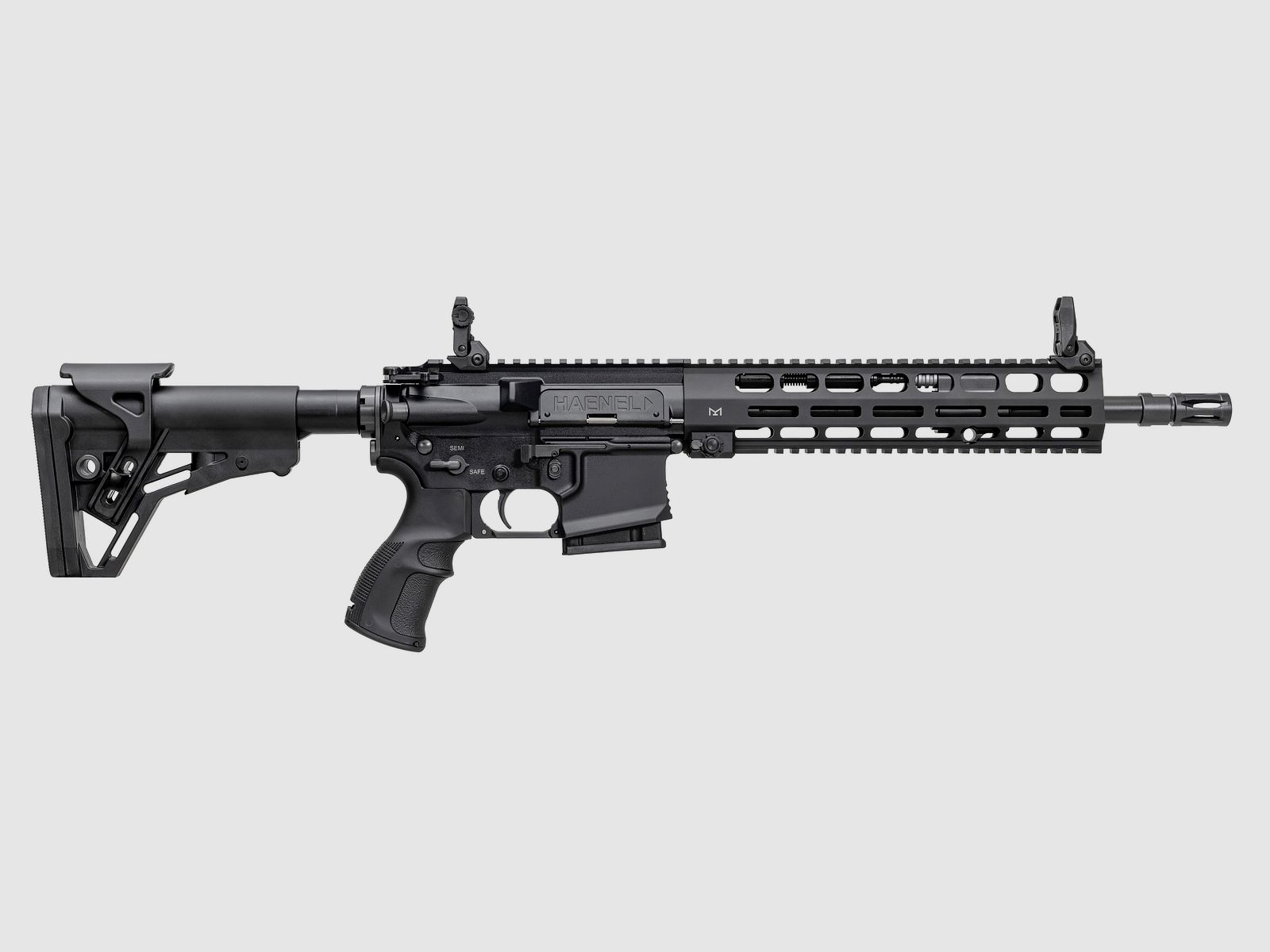 Haenel CR 223 M-LOK Handschutz Lauflänge 318 mm | Direktabzug | Handschutz lang | Schwarz | nicht sportlich zugelassen, Kal. .223 Rem.