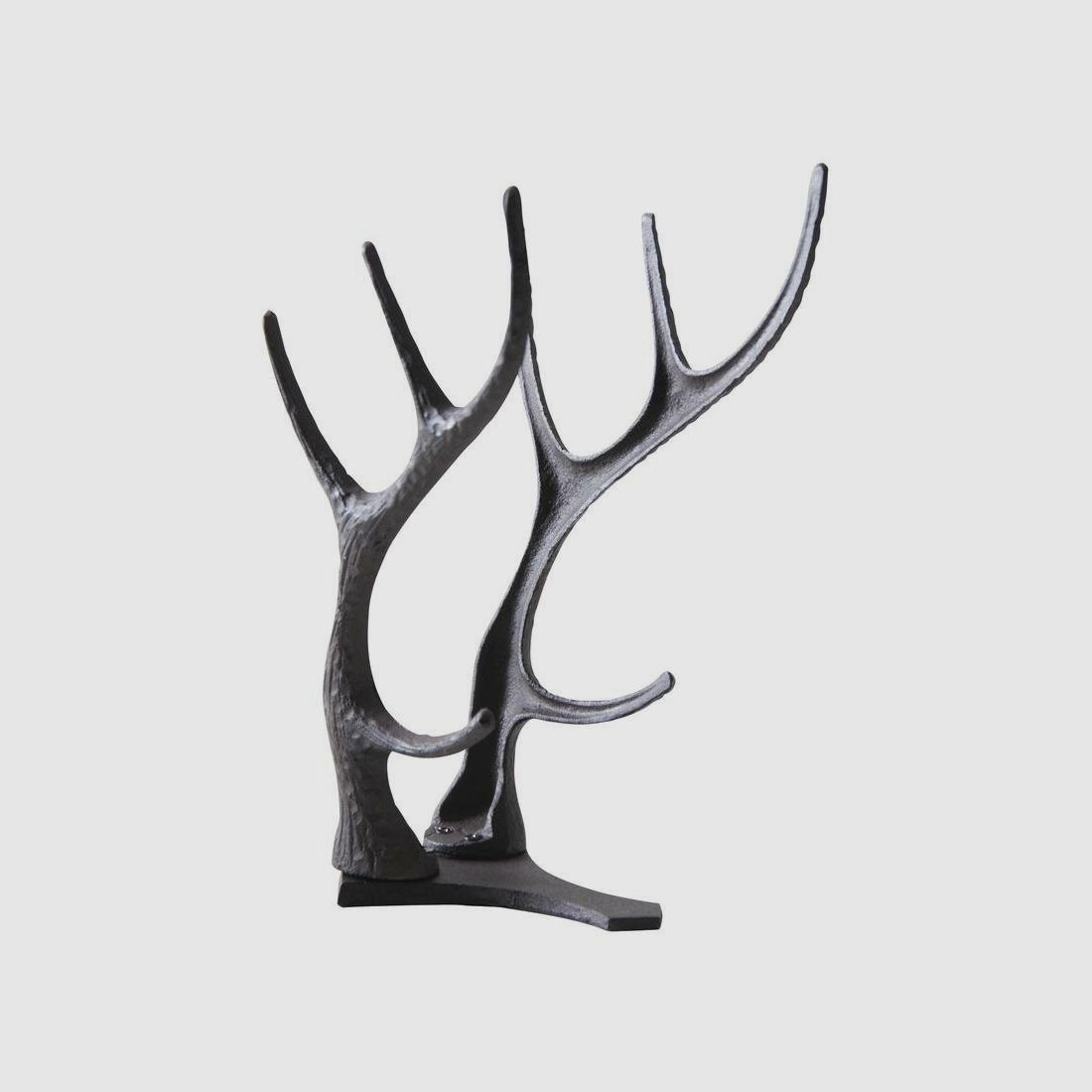 Lovergreen art of the table motif deer antler holder for 3 bottles