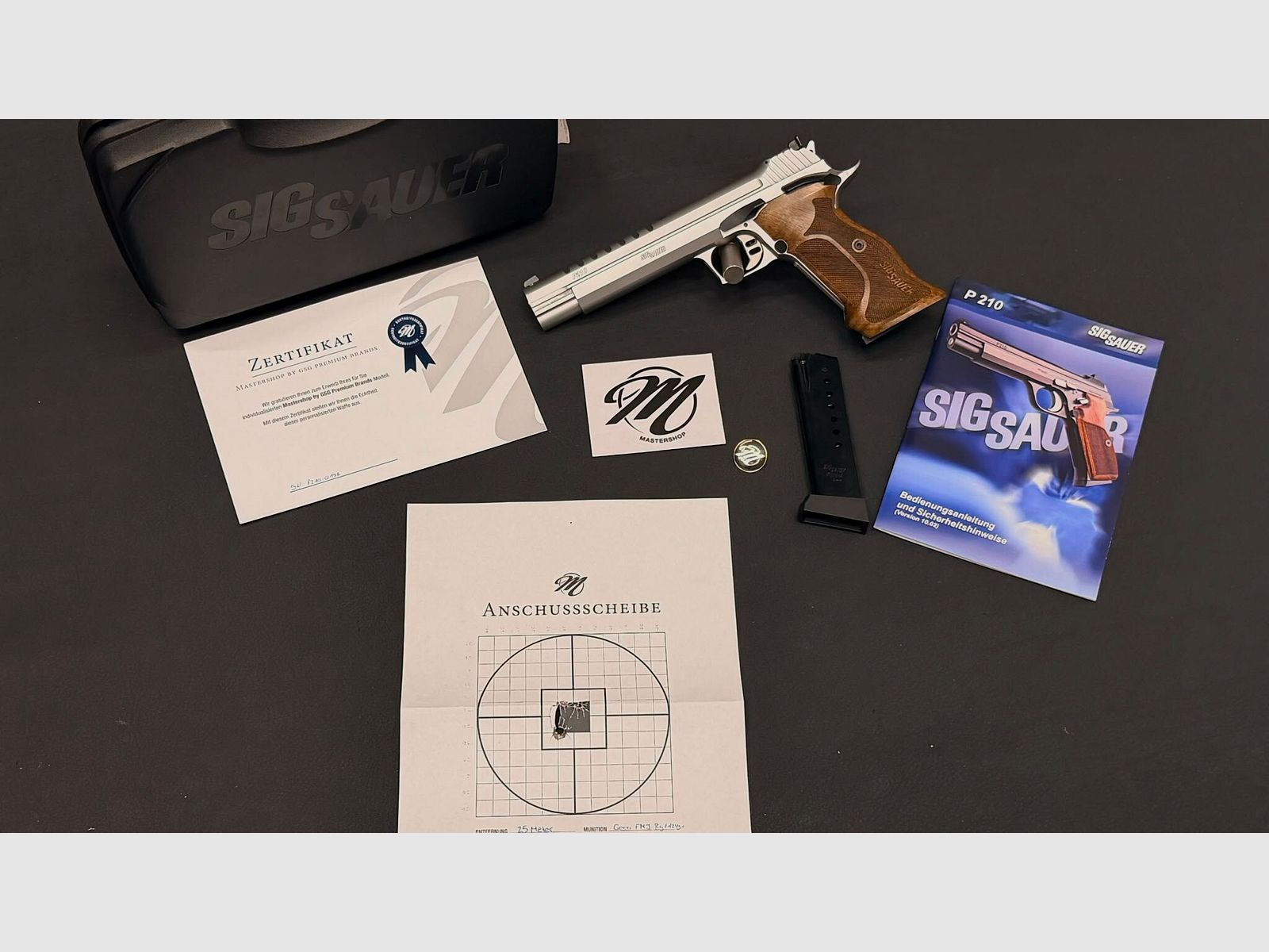 SIG SAUER P210 Skeleton Silver 6" | GSG Mastershop | 9mm Luger | Limitato | pistola semiautomatica, immagine 6 di 11