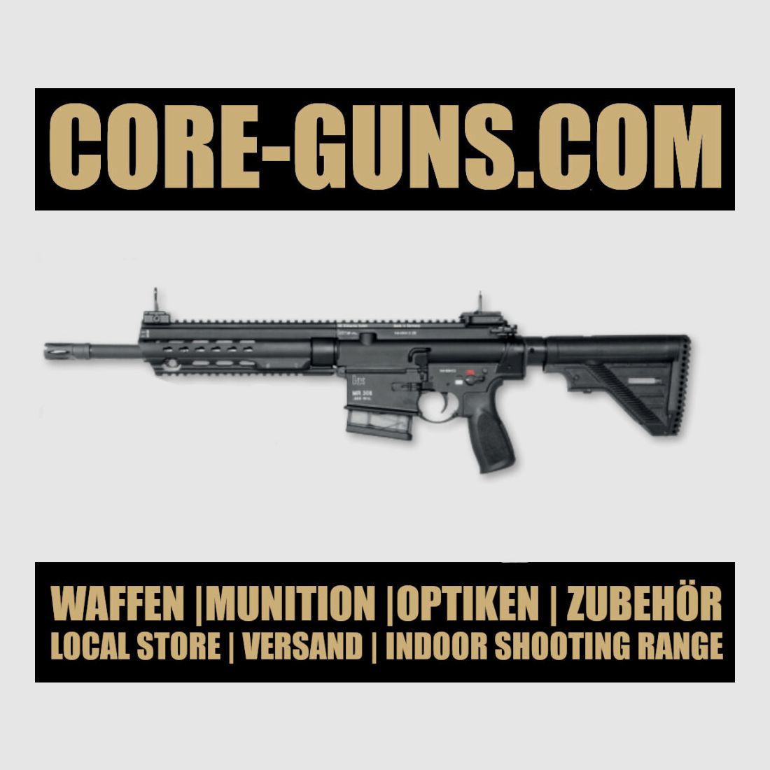 Heckler & Koch, Selbstladebüchse MR 223 A3 223Rem 14,5" LL HK MR223 sofort Verfügbar