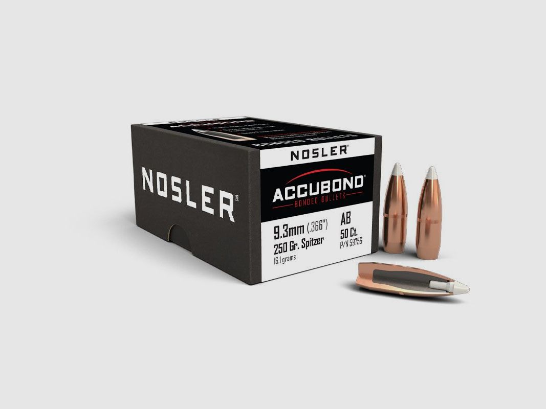 POCISKI NOSLER 9,3 ACCUBOND 250gr (50) .59756, zdjęcie 1 z 4