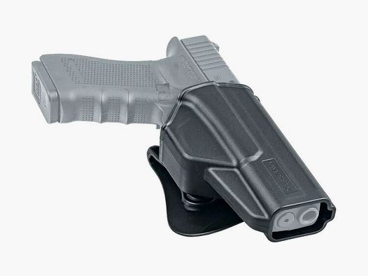 UMAREX Umarex Polymer Paddle Holster Large für GLOCK 17 / 19 etc., mit obenliegendem Entriegelungshebel