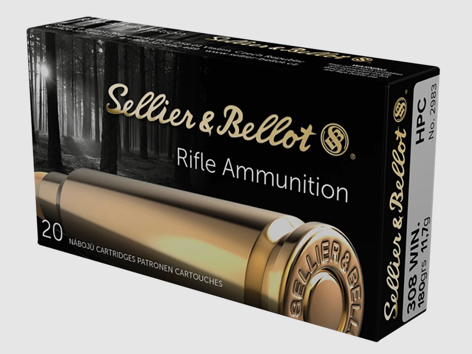 Sellier & Bellot 162717 .308 Win. HPC 11,7g 180grs. 20 Stück